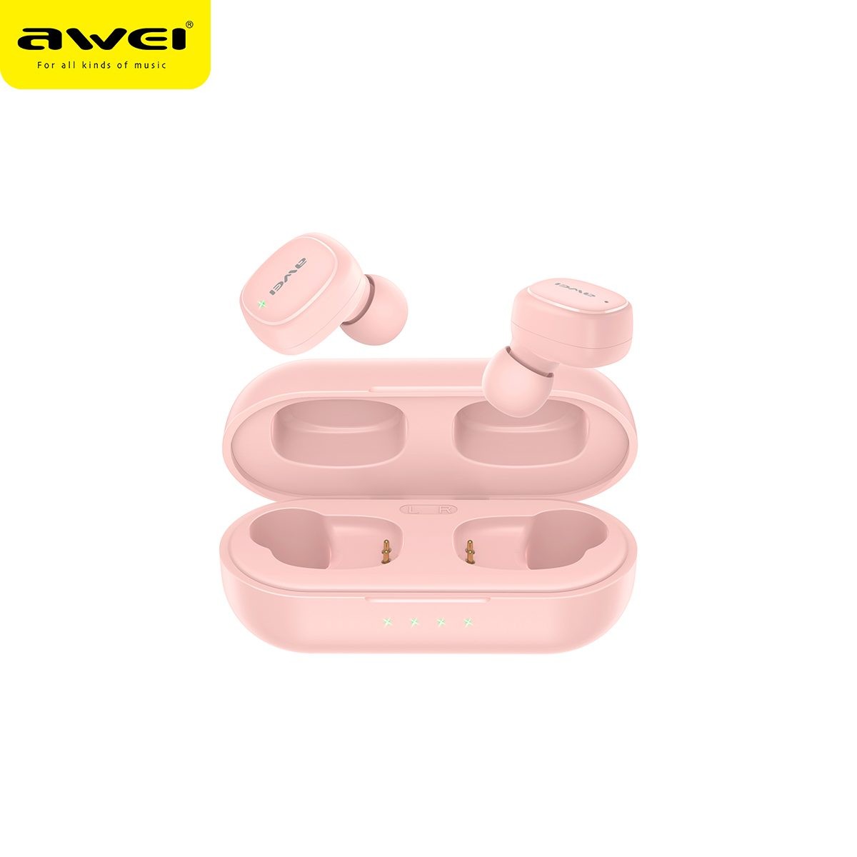 Bluetooth Earbud +Charging Case - Built in Mic - 8hrs Playback