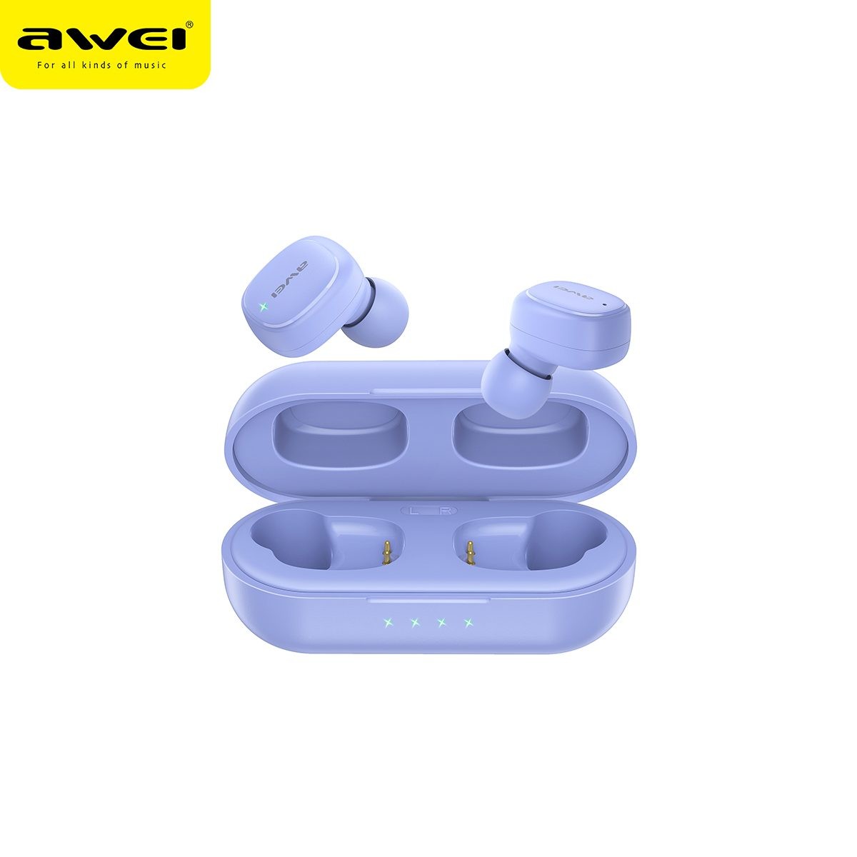 Bluetooth Earbud +Charging Case - Built in Mic - 8hrs Playback