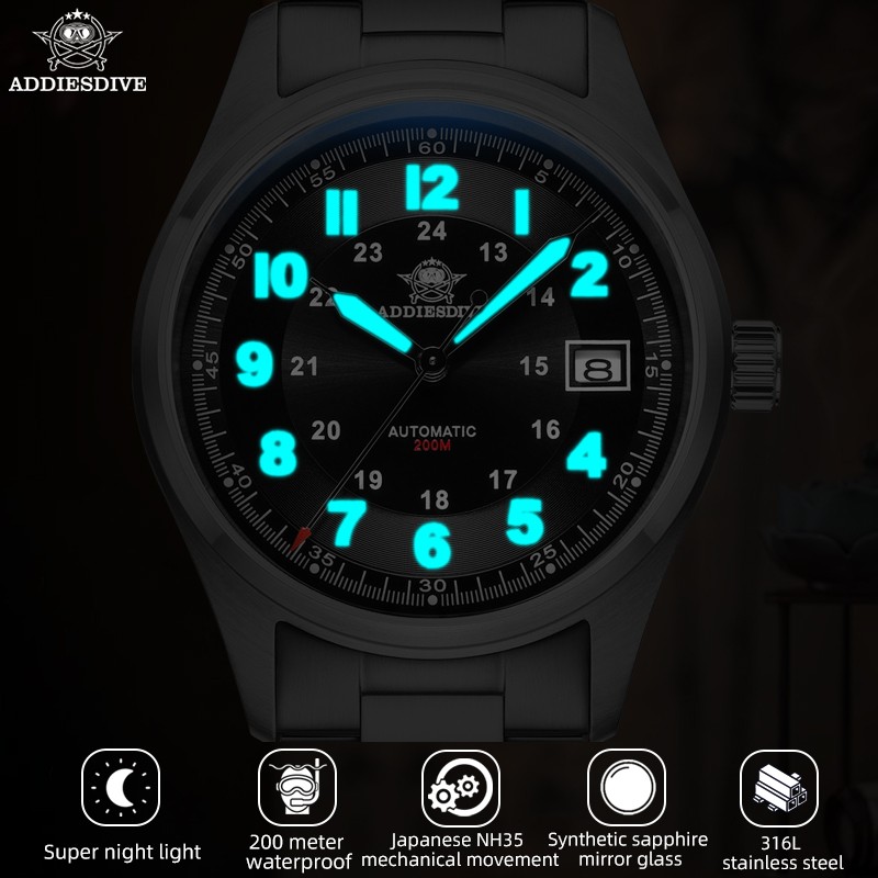 ADDIESDIVE Luxurious Men’s Automatic Watch AD2048