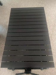 Wooden Grain Trolley Folding Table