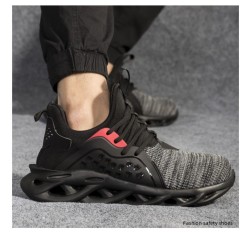 Steel Toe Work Shoes Safety Sneakers Industrial Shoes Lightweight Puncture Proof