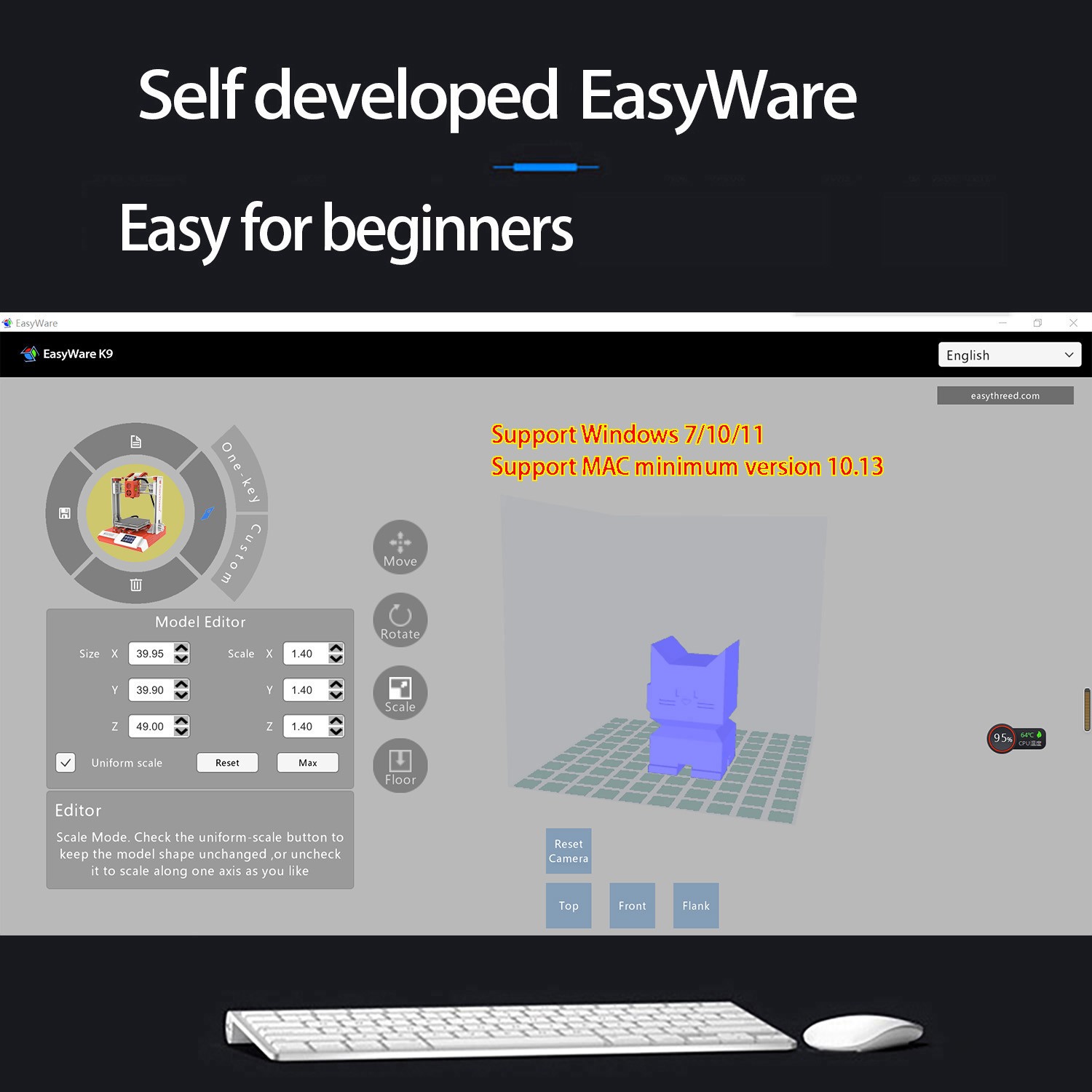 EasyThreed K9 Mini 3D Printer – Entry-Level, Easy-to-Use 3D Printing Solution