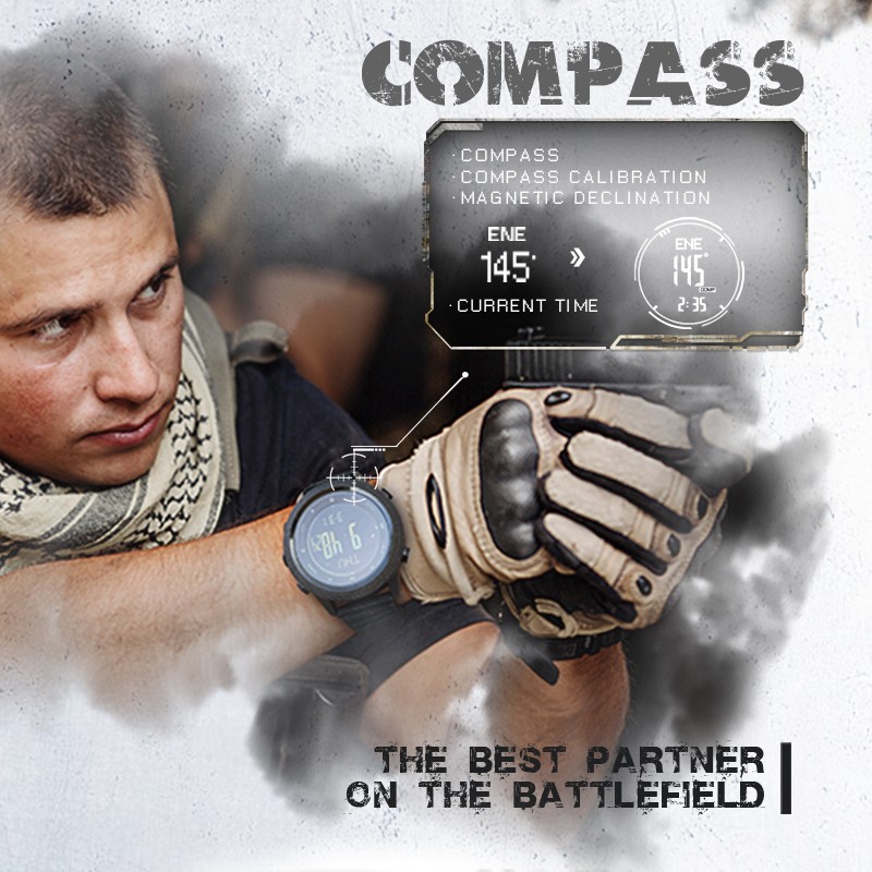 NORTH EDGE APACHE-46 Men’s Digital Outdoor Sports Watch