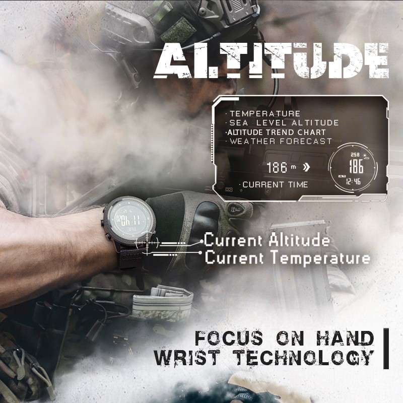 NORTH EDGE APACHE-46 Men’s Digital Outdoor Sports Watch