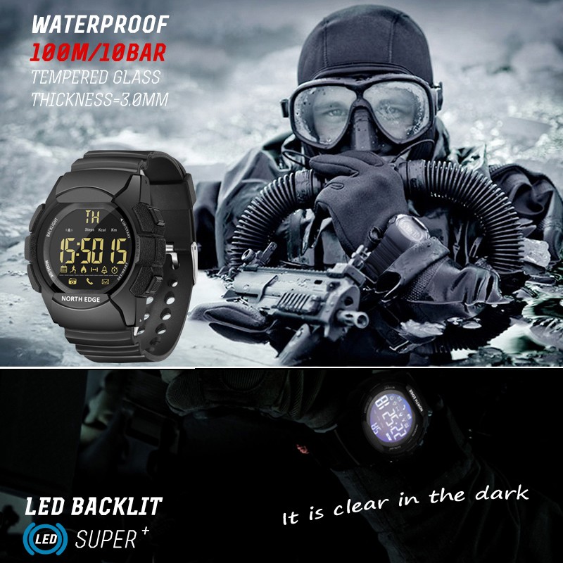 NORTH EDGE Men's Military Sport Watch
