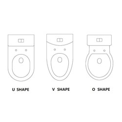 Duroplast Toilet Seat U/V/O SHAPE Soft Close