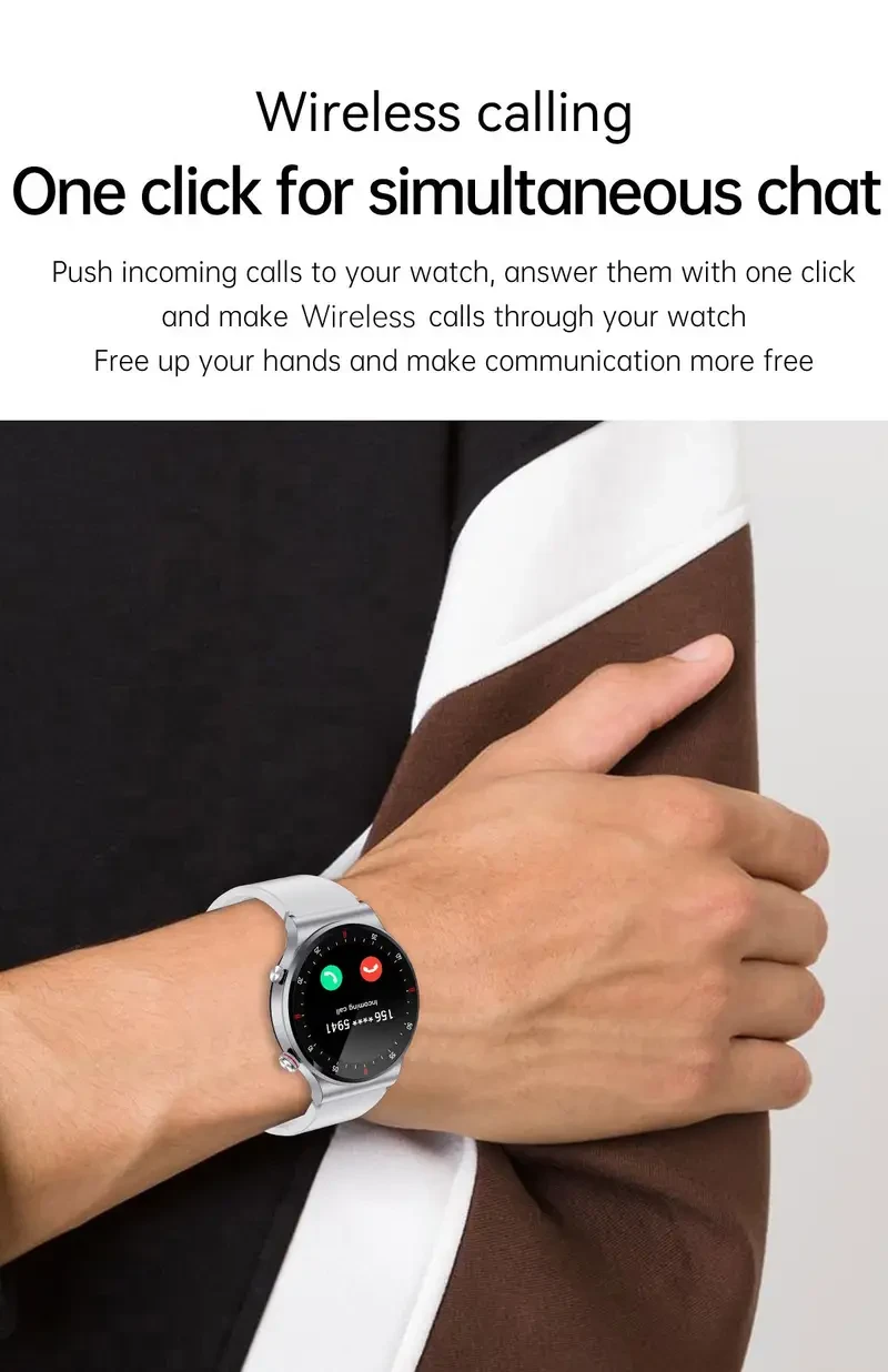 Men'S Smart Watch With 3.53cm Full Touch Screen,