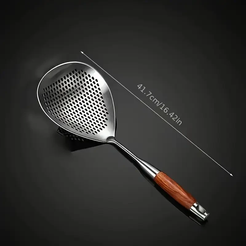 Large Stainless Steel Colander Skimmer - Durable Kitchen Strainer