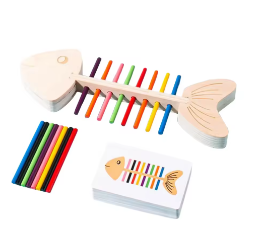 Color Matching Kindergarten Early Montessori Toy Educational Toy Developmental for Aged3 + Kids Flexible Hand Eye Coordination