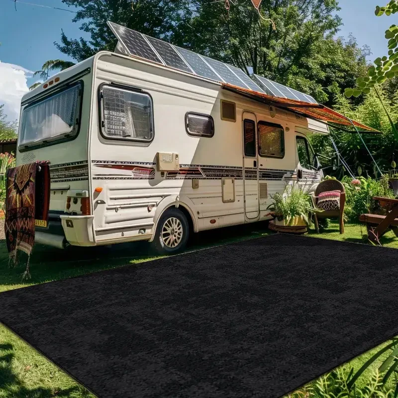 1pc Black Vintage Abstract Pattern Carpet, Bohemian Style Printed Rug, Large Absorbent Machine Washable Mat for Indoor Outdoor, Home Office, Kitchen, Living Room, Bathroom, Laundry, RV, Garden, Camping, Non-Slip Bedside Floor Mat, Aesthetic Room Decor, Po