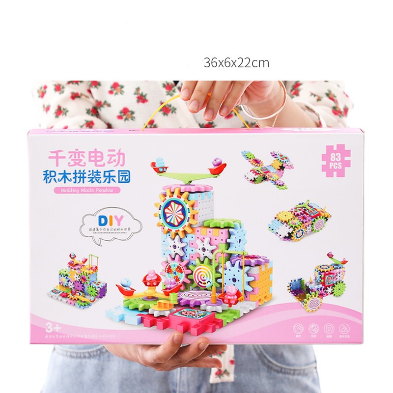 Educational STEM Electric Gears Blocks Toy