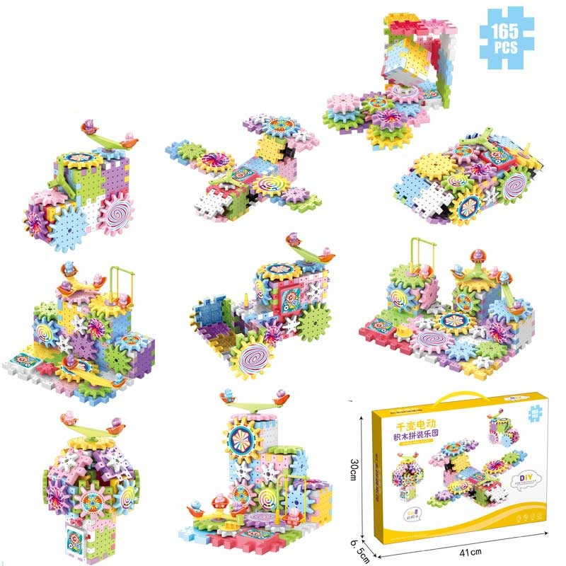 Educational STEM Electric Gears Blocks Toy