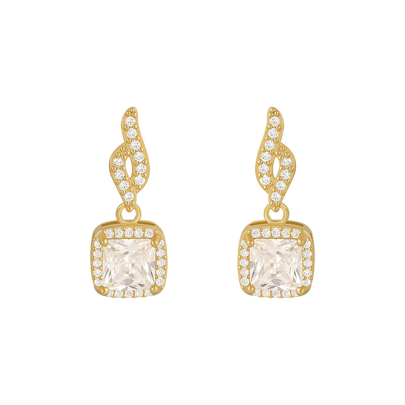 Temperament Net Red Simple Earrings
