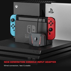 LEADJOY VX2 AimBox Keyboard Mouse Adapter Converter for Xbox Series X, Xbox Series S, PS4 & Nintendo Switch
