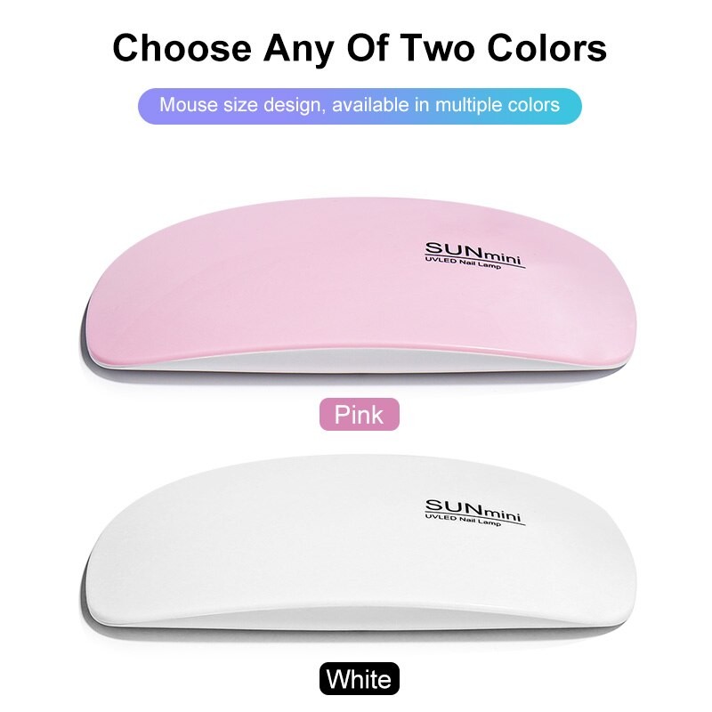 6W Mini Nail Dryer Machine – Portable 6 LED UV Manicure Lamp