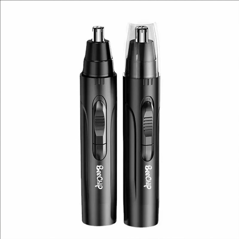 Black Electric Nose Hair Trimmer – Painless Ear and Nose Hair Trimmer for Men and Women