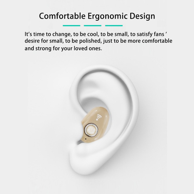 Mini Invisible True Wireless Earphones – Noise Cancelling Bluetooth TWS Earbuds