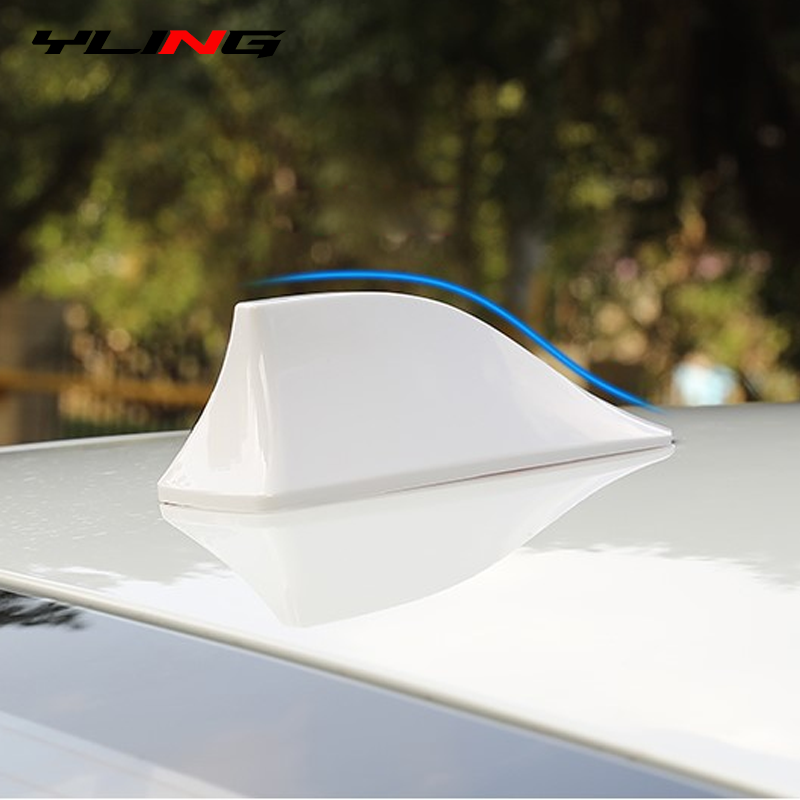 Car Shark Fin Antenna Cover Base – Stylish Radio Signal Aerial Replacement for Car Roof
