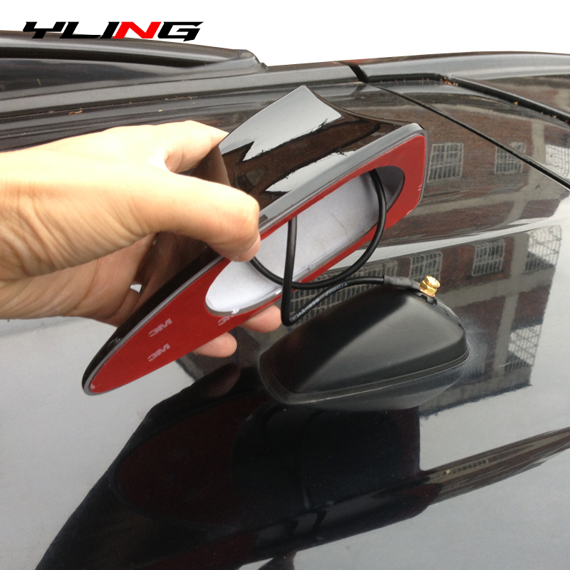 Car Shark Fin Antenna Cover Base – Stylish Radio Signal Aerial Replacement for Car Roof