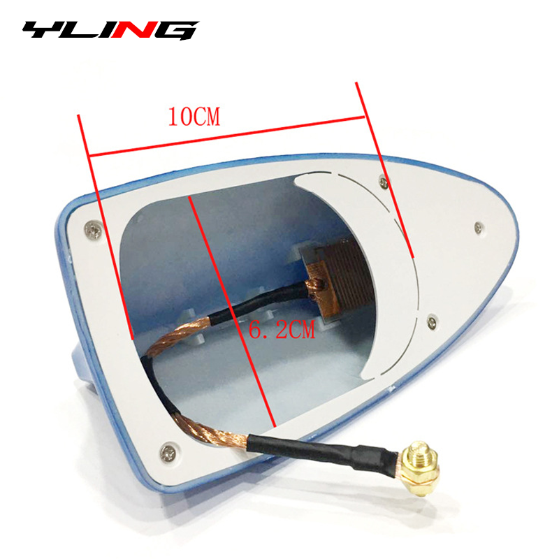 Car Shark Fin Antenna Cover Base – Stylish Radio Signal Aerial Replacement for Car Roof