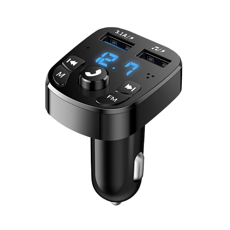 Car MP3 Player with Dual USB Fast Charger and FM Bluetooth Receiver