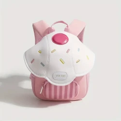 Cute Mushroom Design Kids' Backpack