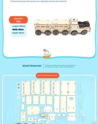 Elementary School Student Scientific Handmade DIY Electric Train