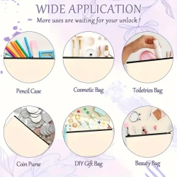 Chic Canvas Cosmetic Bag with Zipper – Stylish & Practical Travel Makeup Pouch & Toiletry Organizer for Women