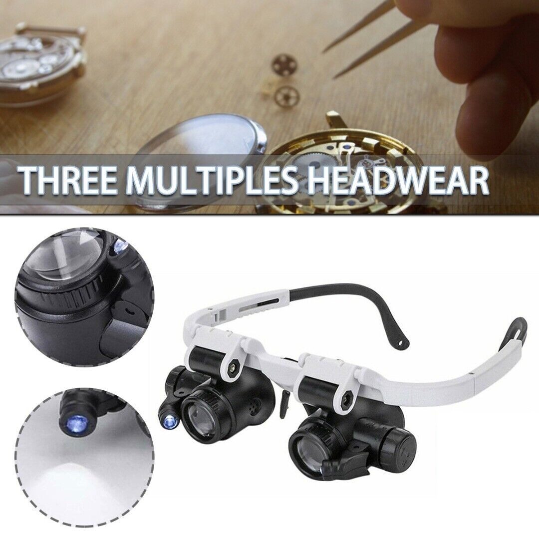 2X LED Watch Jeweler Repair Magnifier