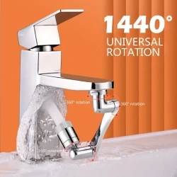 1440° Swivel Faucet Spray Head - Copper Alloy