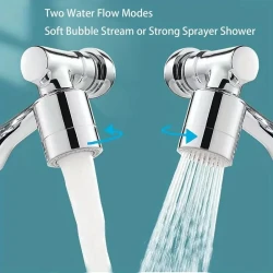 1440° Swivel Faucet Spray Head - Copper Alloy