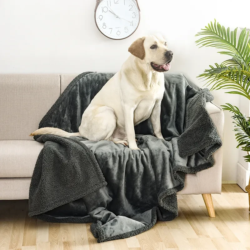 Pet Waterproof Sherpa Thickened Pet Blanket