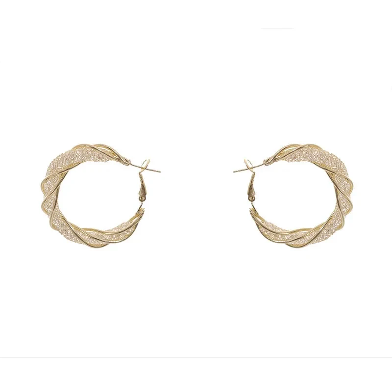 Denisse Twisted Hoop Earrings
