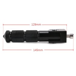 2pcs Universal Motorcycle Parts Passenger Footpegs Anti-slip Rear Pedal Black