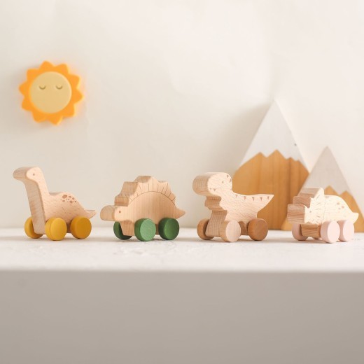 Baby Early Education Educational Wooden Toys Trolley