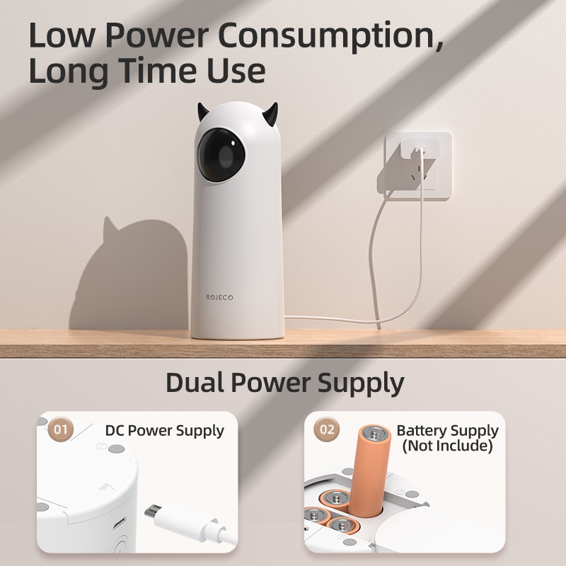 ROJECO Automatic Cat Toy – Smart Interactive LED Laser for Cats and Dogs