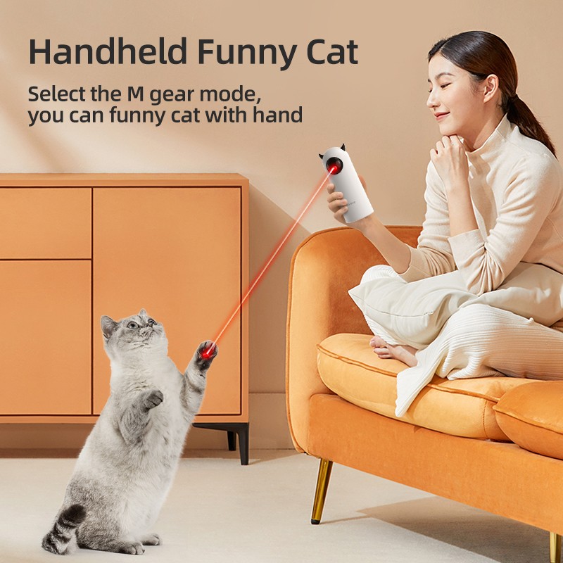 ROJECO Automatic Cat Toy – Smart Interactive LED Laser for Cats and Dogs