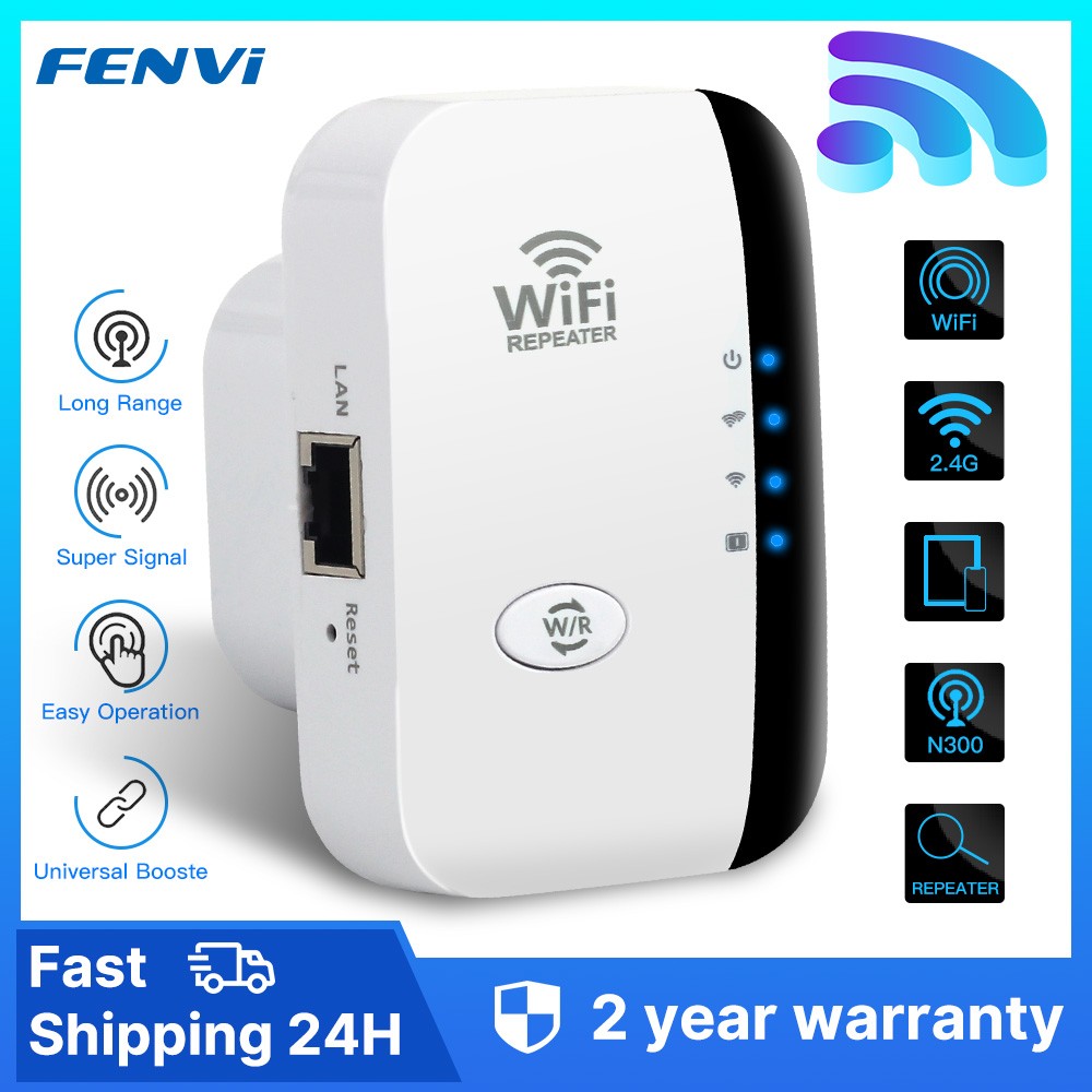 FENVI 300Mbps Wireless WiFi Repeater – 802.11N Signal Extender and Amplifier
