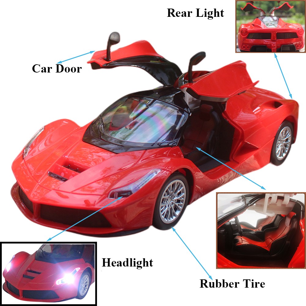 Paisible 1:14 Electric RC Car – Classic Remote Control Vehicle with Openable Doors