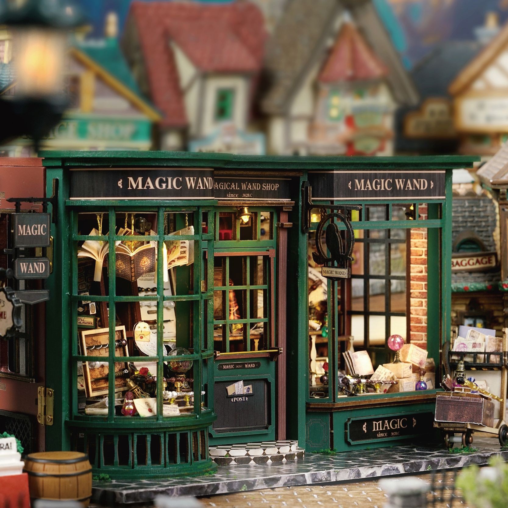 Magical Doll House Wooden Miniature DIY Assembly Building Model Kit Production of Small Room Toys Decorations with Furniture