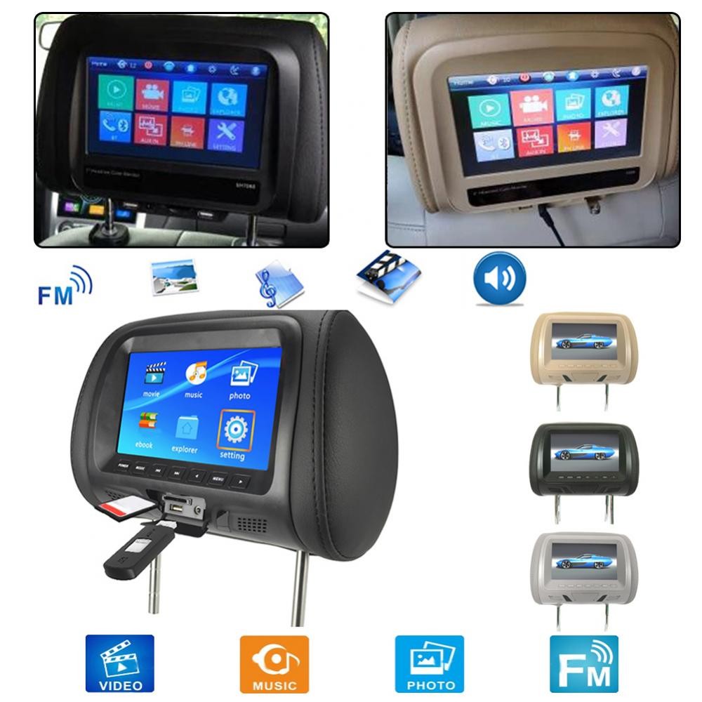 Universal 7-Inch Car Headrest Monitor