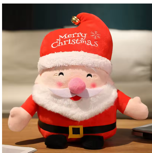 22CM Lovely Santa Claus & Elk Plush Toys Stuffed Animal Doll Christmas Gifts For Home Decoration High Quality