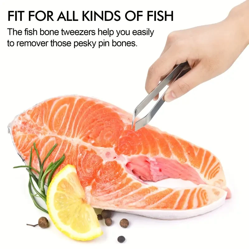 Stainless Steel Seafood Preparation Set – Fish Scale Scraper and Fish Bone Tweezers