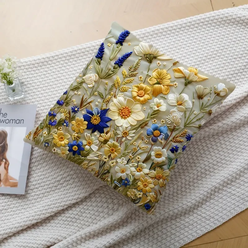 Tranquil Decor Ultra-Soft Floral Pillowcase – Stylish and Comfortable Home Accent