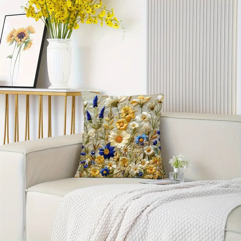 Tranquil Decor Ultra-Soft Floral Pillowcase – Stylish and Comfortable Home Accent