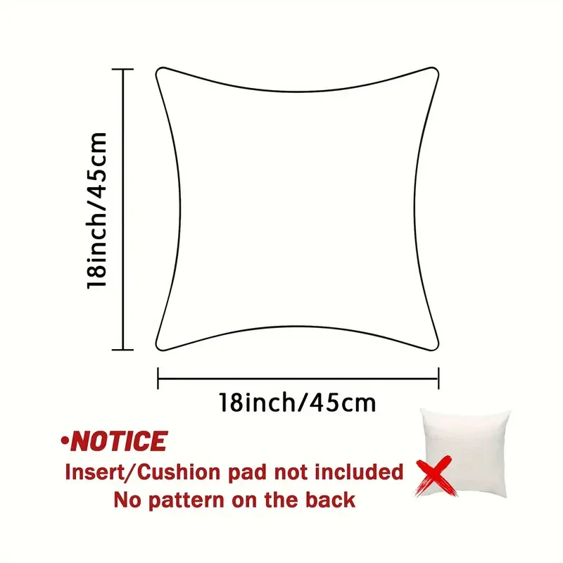 JIT 4-Pack Contemporary Throw Cushion Covers – Velvet Cat Floral Abstract Art