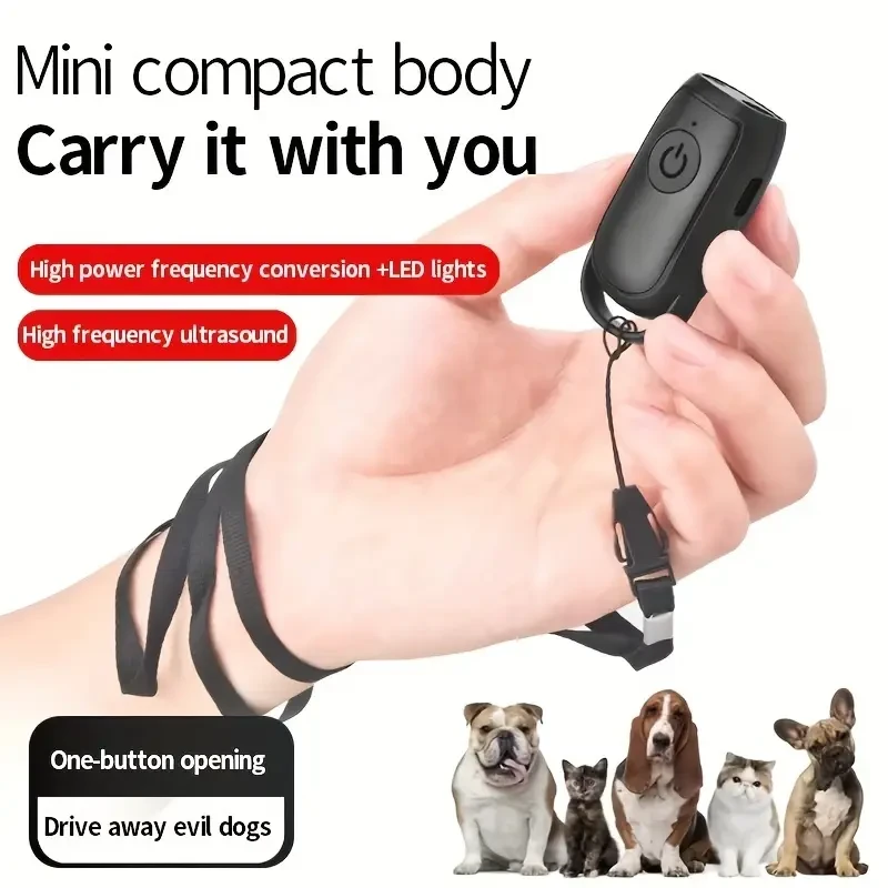 Discover the USB Rechargeable Dog Repeller with LED light. This compact anti-barking device uses soundwave technology for long-distance training, ideal for New Zealand dog owners looking to control unwanted behavior and promote better training. As a dog