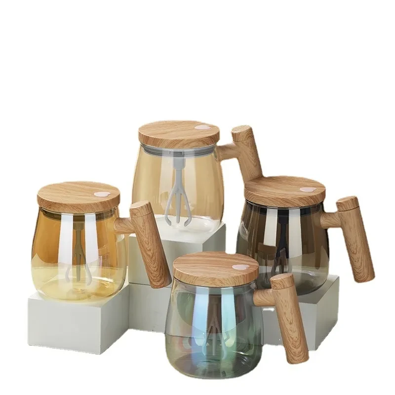 400ML Self Stirring Coffee Mug Electric Mixing Glass Coffee CupHigh Speed Fast Automatic Coffee Cup