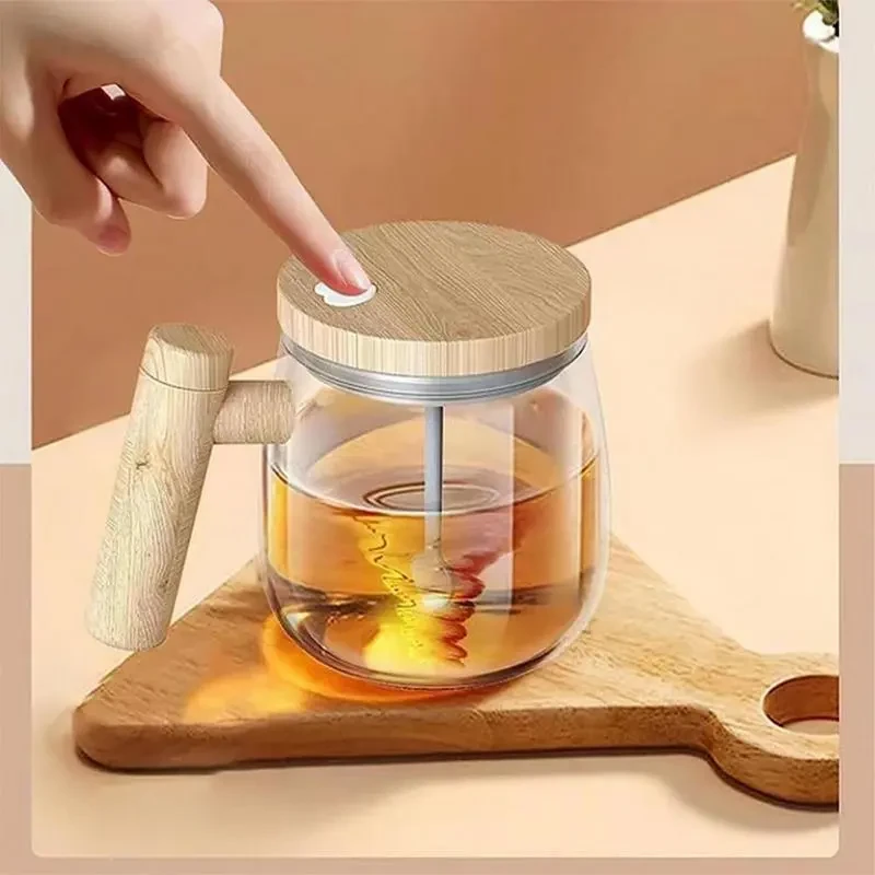 400ML Self Stirring Coffee Mug Electric Mixing Glass Coffee CupHigh Speed Fast Automatic Coffee Cup