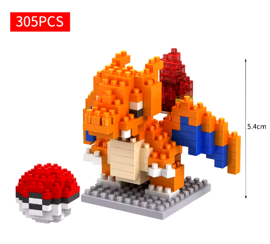 Pokemon Toy Lega Building Blocks Pokémon Action Cartoon Character Pikachu Assembled Model building block For Boys Birthday Gifts